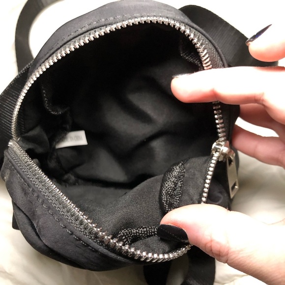 Dolls Kill Mini Backpack Black Nylon 6"H X 4"W Small Mini Back Pack - Picture 2 of 6